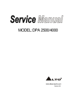 Alto DPA-2500 - Service Manual